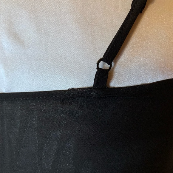 Theory silk black dress, size 8, with slip - Picture 13 of 15